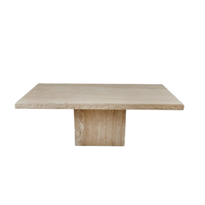 ROSA HAND CRAFTED ORGANIC TRAVERTINE DINING TABLE