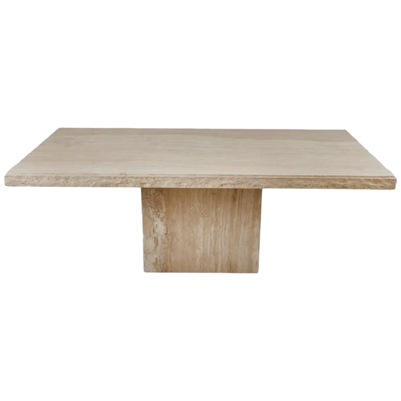 ROSA HAND CRAFTED ORGANIC TRAVERTINE DINING TABLE