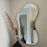 NOMAD FRAMELESS CONTEMPORARY FULL LENGTH POND MIRROR 120CM X 70CM
