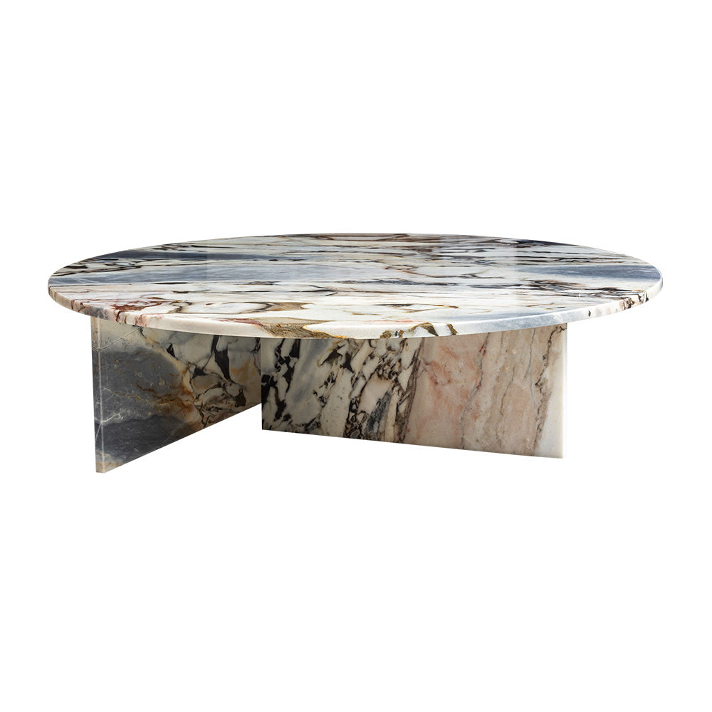 GLADIS HAND CRAFTED  NATURAL MARBLE  COFFEE TABLE