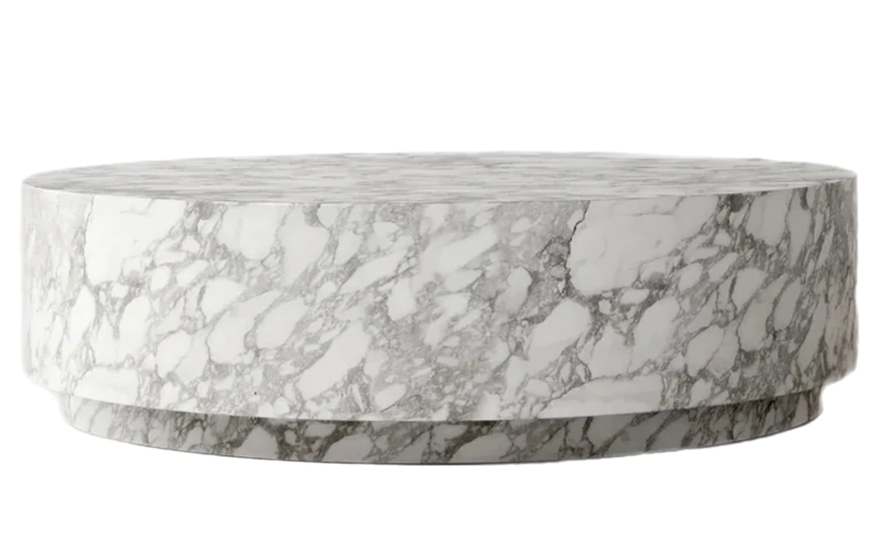 LUCIA HAND CRAFTED CARRARA ROUND COFFEE TABLE