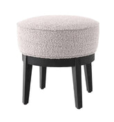 HAND CRAFTED BAKER GREY BOUCLE STOOL