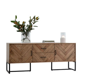 HAND MADE AXEL SCANDINAVIAN INSPIRED SOLID WOOD SIDEBOARD CONSOLE
