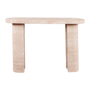 LAVIA HAND CRAFTED ORGANIC TRAVERTINE CONSOLE TABLE