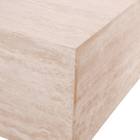 ENZO HAND CRAFTED TRAVERTINE CUBE COFFEE TABLE