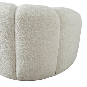 HAND CRAFTED CHELSEA WHITE BOUCLE CLOUD CHAIR