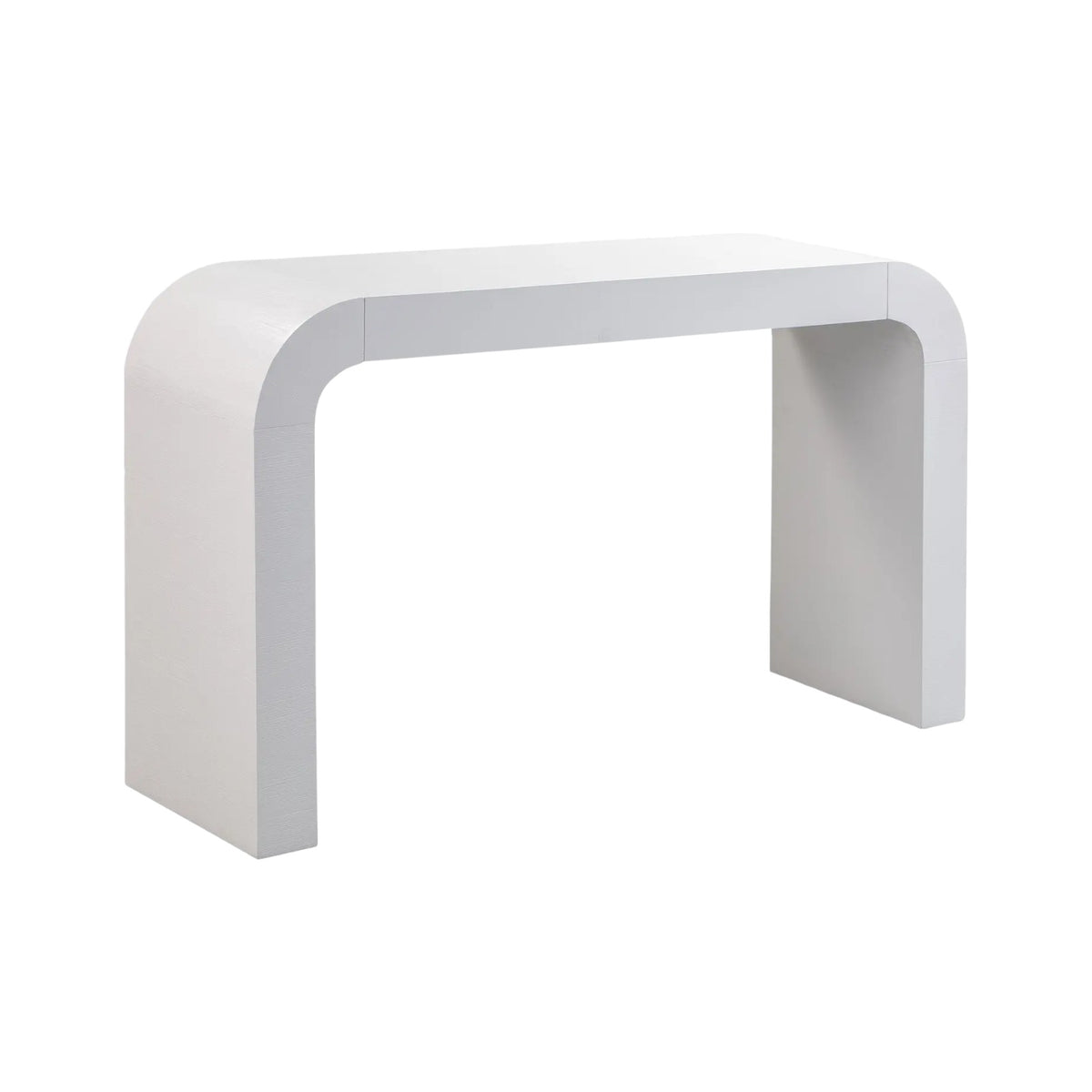 HAND MADE ATHENA WHITE HUMP CONSOLE TABLE