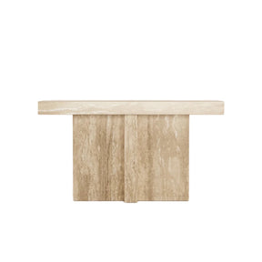 LUNA HAND CRAFTED ORGANIC TRAVERTINE CONSOLE TABLE
