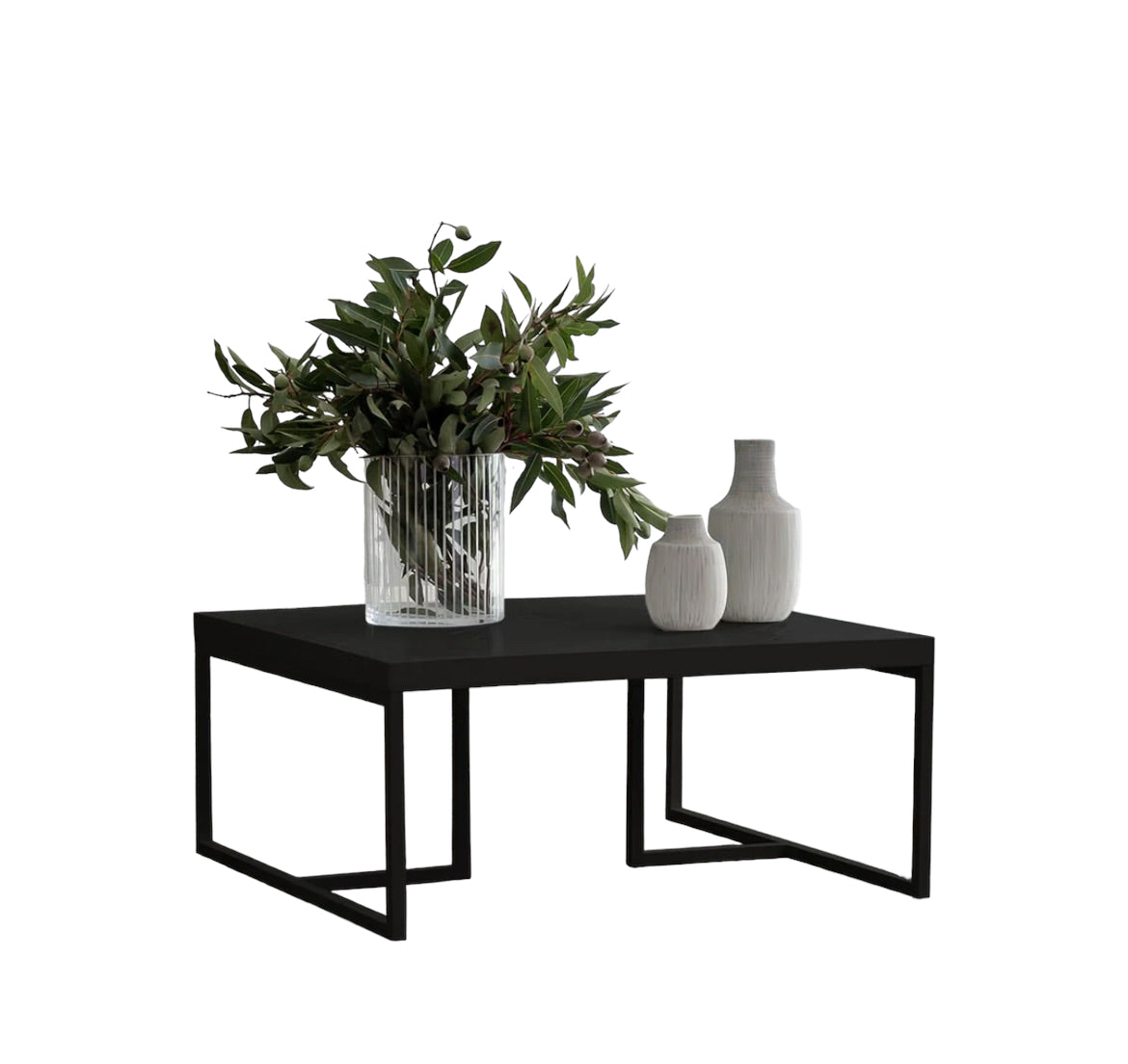 HAND MADE AXEL BLACK SCANDINAVIAN INSPIRED WOODEN COFFEE TABLE