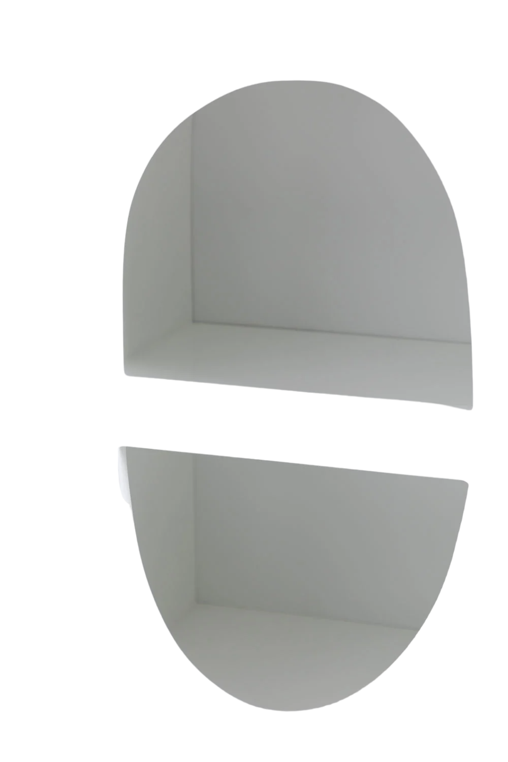 HAND MADE ATHENA WHITE MDF SHELF (READY TO HANG)