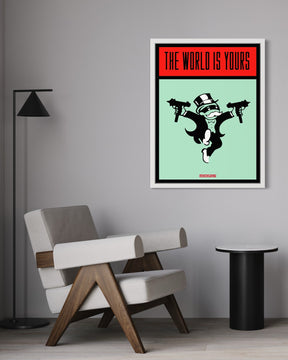 THE WORLD IS YOURS II - CANVAS WALL ART