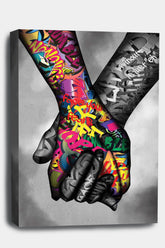 STRONGER TOGETHER - GRAFFITI STYLE CANVAS WALL ART