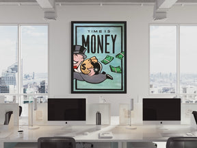 TIME IS MONEY - CANVAS WALL ART