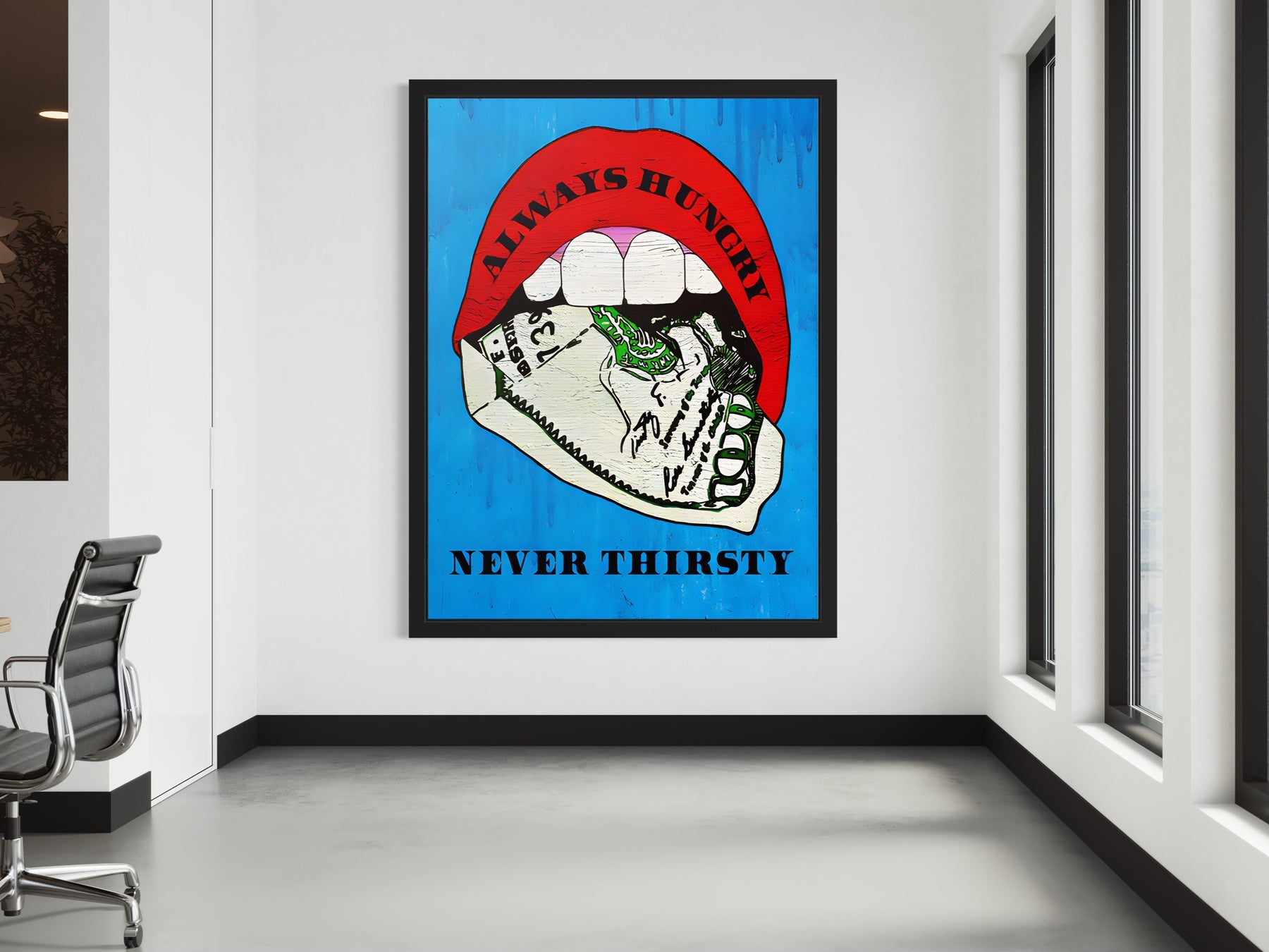 ALWAYS HUNGRY CANVAS WALL ART
