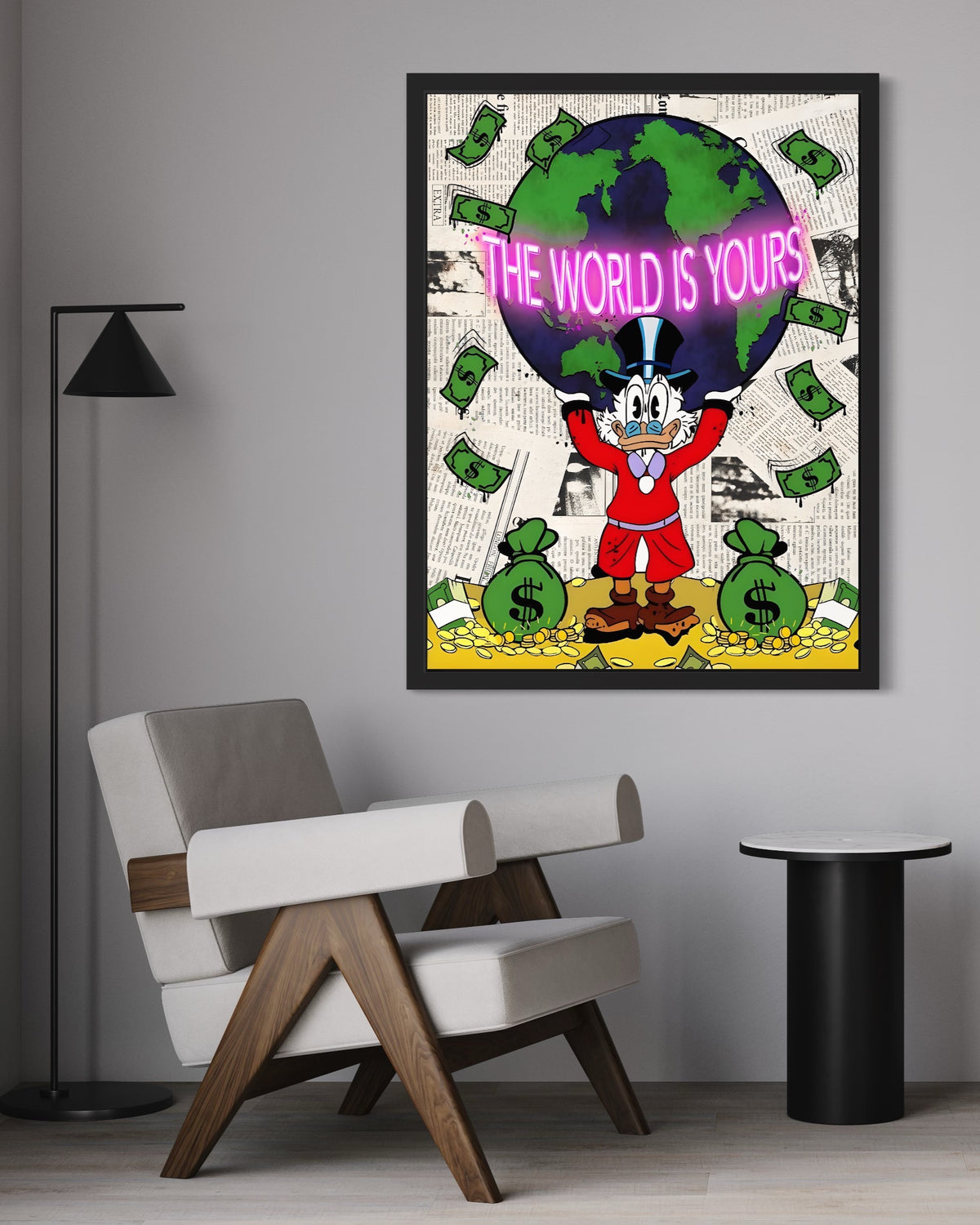 THE WORLD IS YOURS III - CANVAS WALL ART