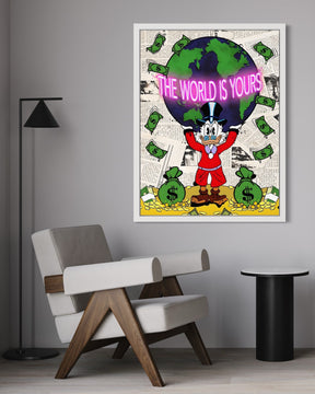 THE WORLD IS YOURS III - CANVAS WALL ART