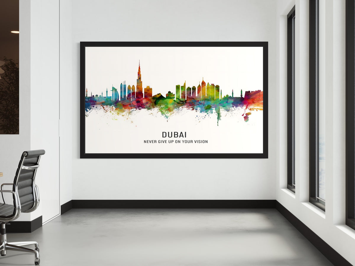 DUBAI MOTIVATION CANVAS WALL ART