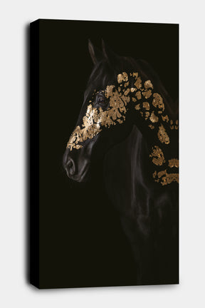 BLACK BEAUTY - HORSE CANVAS WALL ART