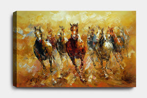 ABSTRACT HORSES 1 OF 2 - CANVAS WALL ART