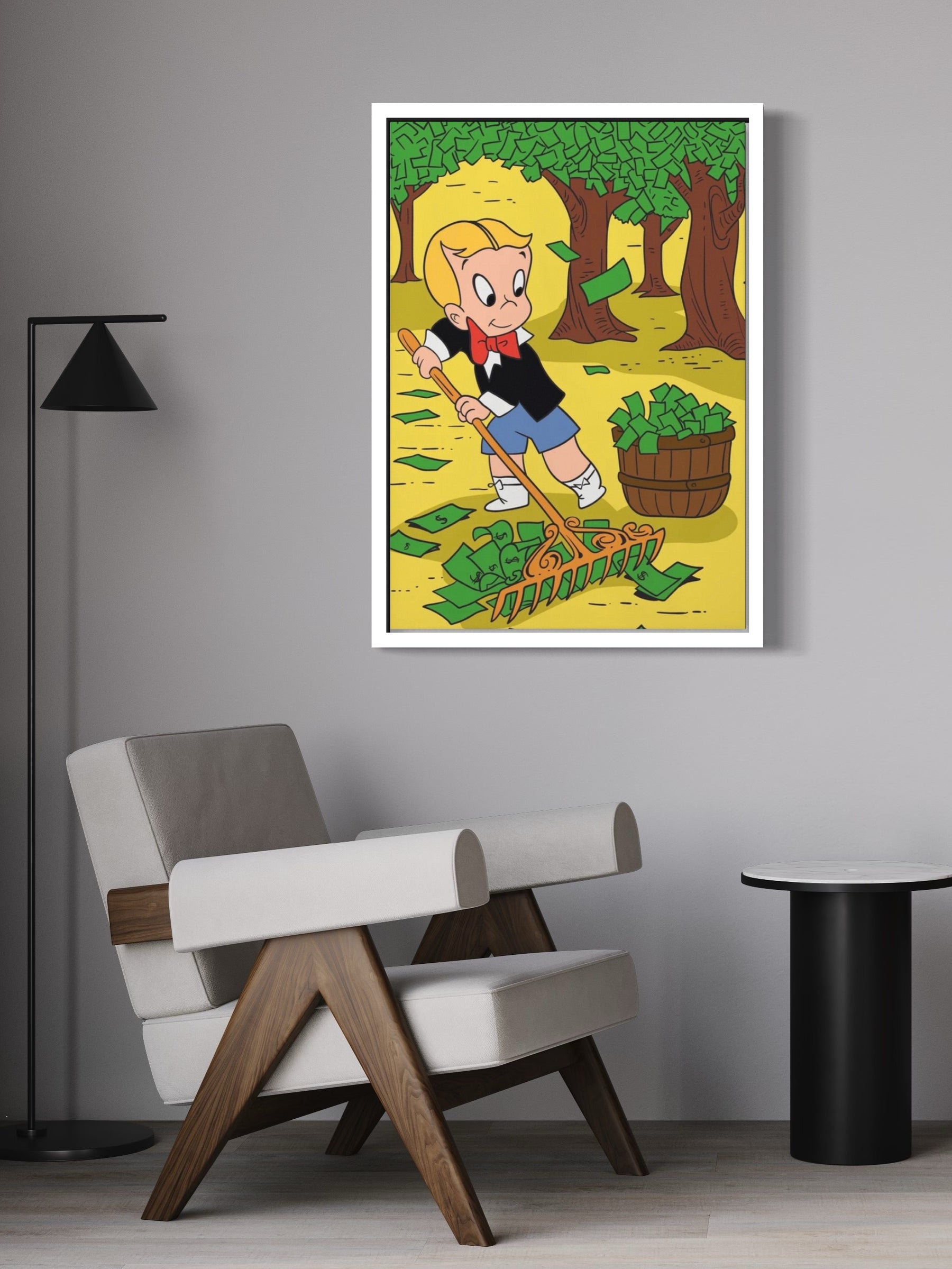 RAKING IT IN - CANVAS WALL ART