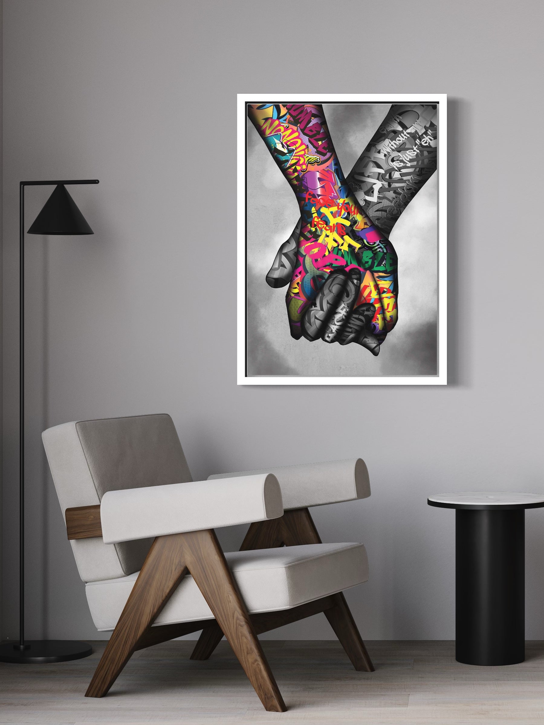 STRONGER TOGETHER - GRAFFITI STYLE CANVAS WALL ART