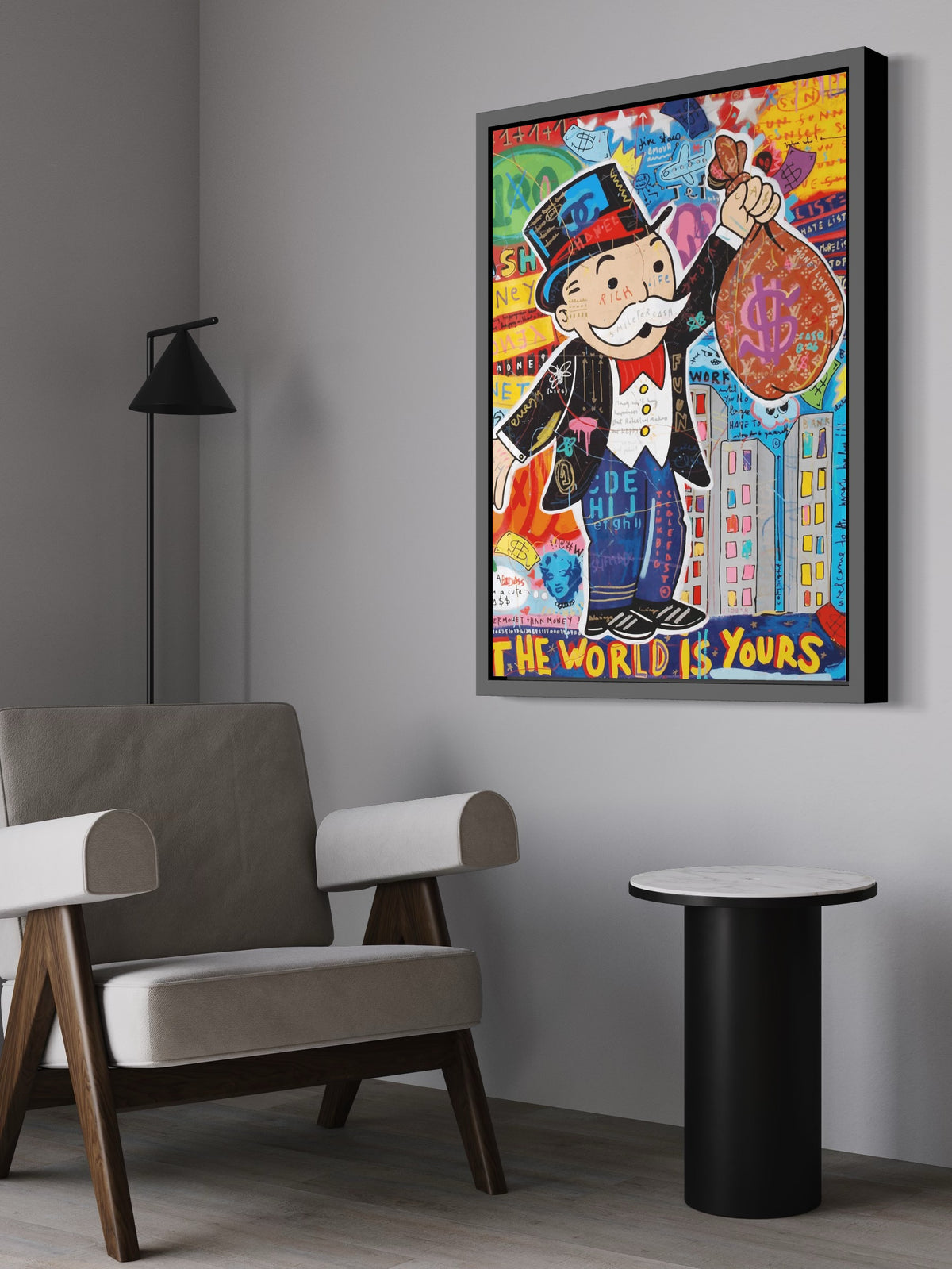 THE WORLD IS YOURS I - CANVAS WALL ART