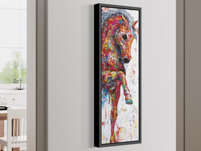 RAINBOW HORSE 1 OF 2 - CANVAS WALL ART
